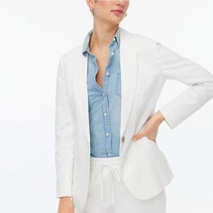 J. Crew White Linen Blazer
